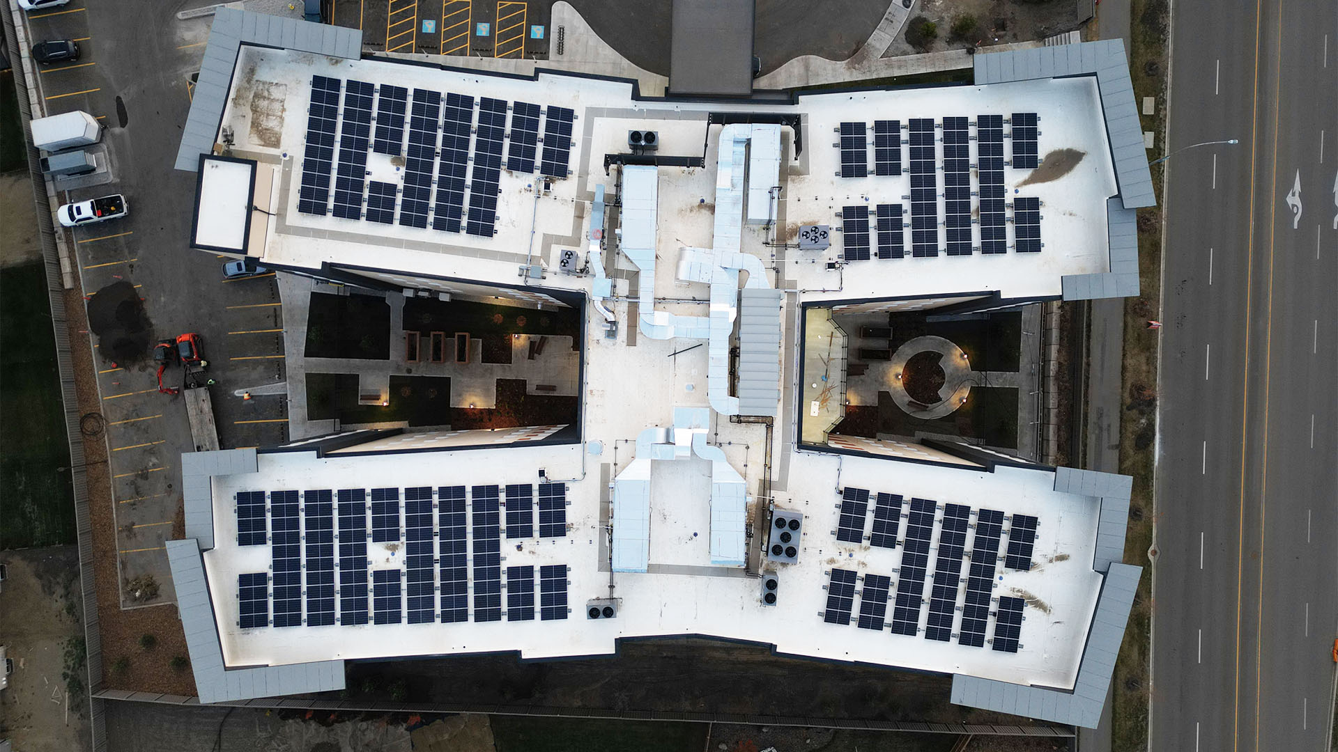 Shasta Care Community rooftop solar array
