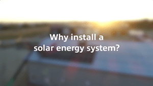 why install a solar energy system