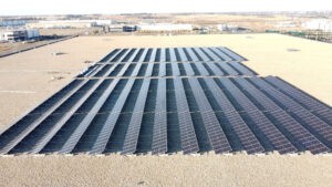 Solar array for border business park